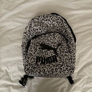 Limited edition women’s leopard print puma bookbag